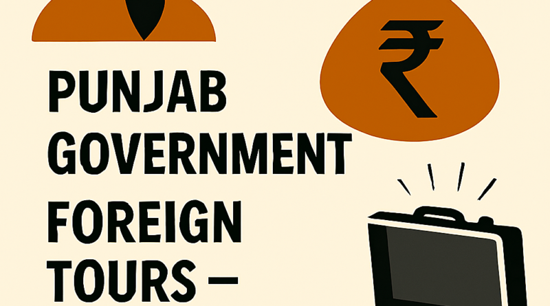 ਪੰਜਾਬ ਦੇ ਮੁੱਖ ਮੰਤਰੀ ਦੇ ਵਿਦੇਸ਼ੀ ਦੌਰੇ: ਕਰੋੜਾਂ ਦਾ ਖਰਚਾ, ਪਰ ਪੰਜਾਬ ਲਈ ਕੁਝ ਵੀ ਹਾਸਲ ਨਹੀਂ