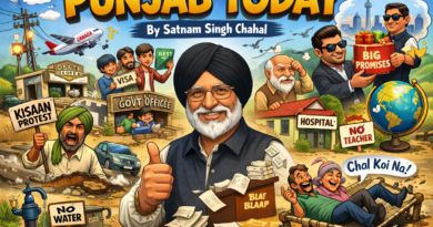 ਪੰਜਾਬ ਦੀ ਹਾਲਤ ‘ਤੇ ਸਟਾਇਰਿਕਲ ਤੇ ਕਾਮਿਕ ਲੇਖ