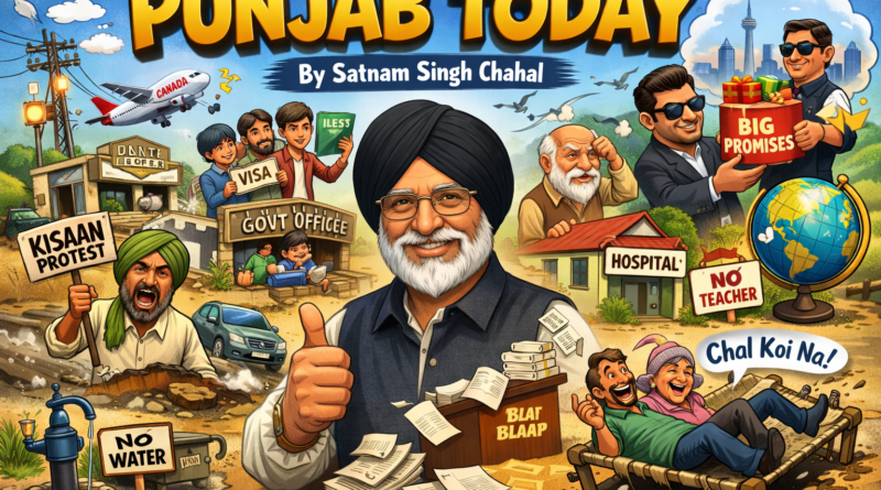 ਪੰਜਾਬ ਦੀ ਹਾਲਤ ‘ਤੇ ਸਟਾਇਰਿਕਲ ਤੇ ਕਾਮਿਕ ਲੇਖ