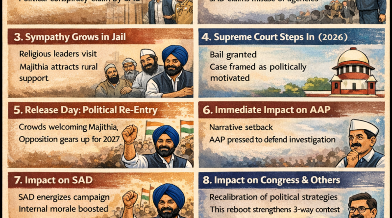 ਮਜੀਠੀਆ ਦੀ ਰਿਹਾਈ ਸਿਰਫ਼ ਇੱਕ ਕਾਨੂੰਨੀ ਘਟਨਾ ਨਹੀਂ—ਇਹ ਪੰਜਾਬ ਦੀ ਰਾਜਨੀਤੀ ਵਿੱਚ ਇੱਕ ਵੱਡਾ ਮੋੜ ਹੈ। – ਸਤਨਾਮ ਸਿੰਘ ਚਾਹਲ