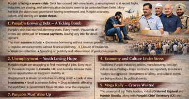 ਪੰਜਾਬ ਦਾ ਕਰਜ਼ਾ, ਬੇਰੁਜ਼ਗਾਰੀ ਅਤੇ ਮੋਗਾ ਰੈਲੀ ਵਿਵਾਦ-ਸਤਨਾਮ ਸਿੰਘ ਚਾਹਲ