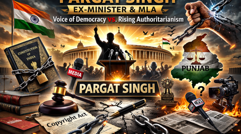 ਪੰਜਾਬ ਦੇ ਸਾਬਕਾ ਮੰਤਰੀ ਪਰਗਟ ਸਿੰਘ ਨੇ ਵਧਦੀ ਤਾਨਾਸ਼ਾਹੀ ਦੀ ਚੇਤਾਵਨੀ ਦਿੱਤੀ, ਮੀਡੀਆ ਦੀ ਚੁੱਪੀ ਦੀ ਕੀਤੀ ਮੰਗ