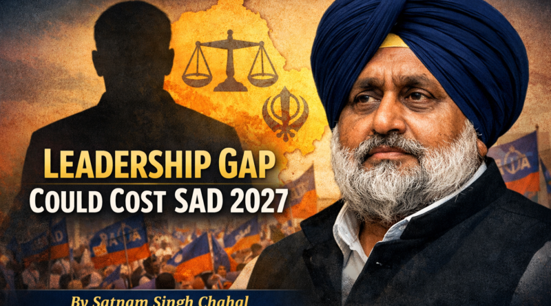 ਸ਼੍ਰੋਮਣੀ ਅਕਾਲੀ ਦਲ ਲੀਡਰਸ਼ਿਪ  ਦੂਜੇ ਦਰਜੇ ਦੇ ਆਗੂ ਦੀ ਘਾਟ 2027 ਦੀ ਜਿੱਤ ਲਈ ਖ਼ਤਰਾ ਬਣ ਸਕਦੀ ਹੈ