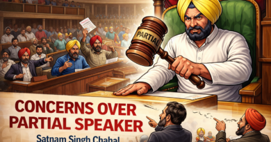ਵਿਧਾਨ ਸਭਾ ਦੇ ਸਪੀਕਰ ਨਿਰਪੱਖ ਰਹਿ ਕੇ ਆਪਣੀ ਜੁੰਮੇਵਾਰੀ ਨਿਭਾਉਣ -ਸਤਨਾਮ ਸਿੰਘ ਚਾਹਲ