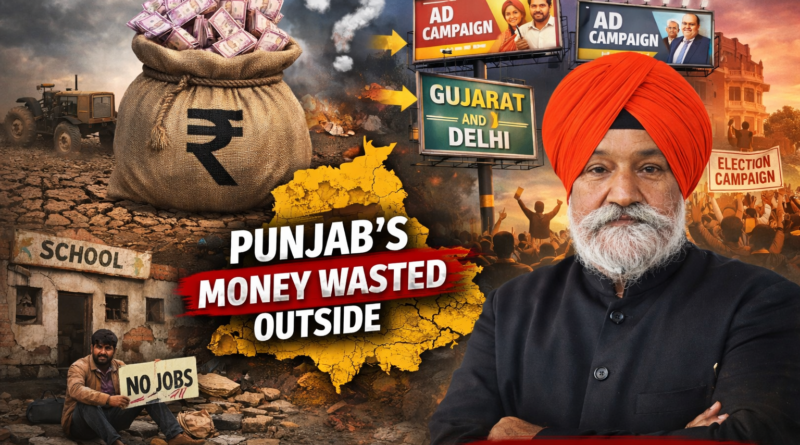 ਪੰਜਾਬ ਦੇ ਰਾਜ ਤੋਂ ਬਾਹਰ ਇਸ਼ਤਿਹਾਰਾਂ ‘ਤੇ ਕਰੋੜਾਂ ਰੁਪਏ: ਤਰਜੀਹਾਂ ਦਾ ਸਵਾਲ – ਸਤਨਾਮ ਸਿੰਘ ਚਾਹਲ