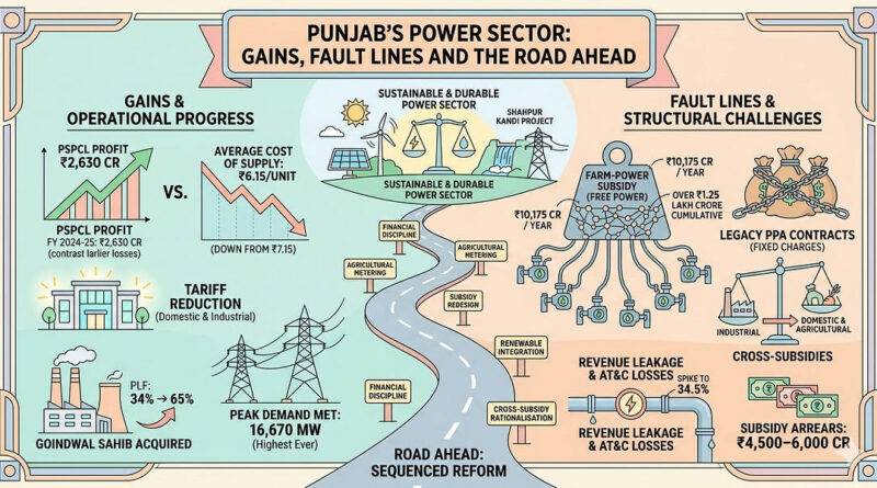 ਰਾਜ ਦੀ ਬਿਜਲੀ ਕੰਪਨੀ ਮਾਰਚ 2023 ਵਿੱਚ ₹4,776 ਕਰੋੜ ਦੇ ਸੰਚਤ ਘਾਟੇ ਤੋਂ ਵਿੱਤੀ ਸਾਲ 2024-25 ਵਿੱਚ ₹2,630 ਕਰੋੜ ਦੇ ਮੁਨਾਫ਼ੇ ਵਿੱਚ-ਕੇਬੀਐਸ ਸਿੱਧੂ , ਆਈਏਐਸ (ਸੇਵਾਮੁਕਤ)