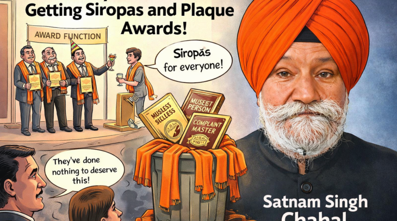 ਜਦੋਂ ਸਨਮਾਨ ਇੱਕ ਹੈਂਡਆਉਟ ਬਣ ਜਾਂਦਾ ਹੈ: ਮਹਾਨ ਸਿਰੋਪਾ ਅਤੇ ਤਖ਼ਤੀ ਤਿਉਹਾਰ