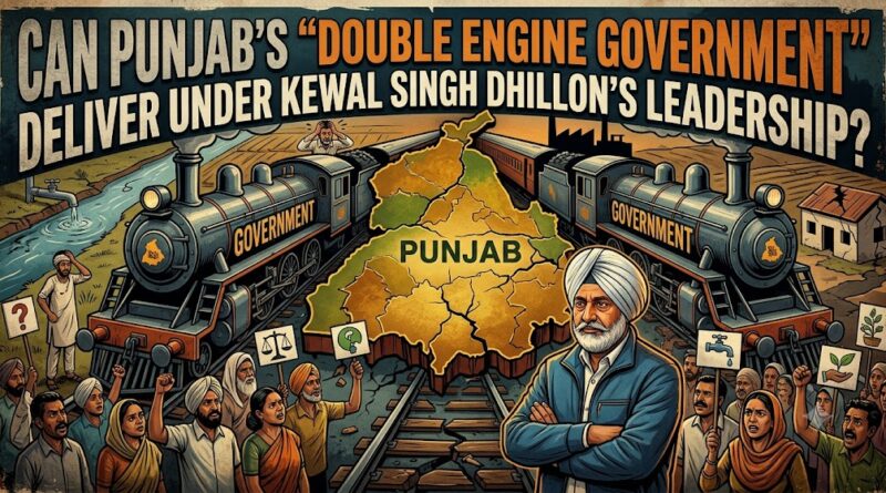 ਕੀ ਕੇਵਲ ਸਿੰਘ ਢਿੱਲੋਂ ਦੀ ਅਗਵਾਈ ਹੇਠ ਪੰਜਾਬ ਦੀ “ਡਬਲ ਇੰਜਣ ਸਰਕਾਰ” ਕੰਮ ਕਰ ਸਕਦੀ ਹੈ? – ਸਤਨਾਮ ਸਿੰਘ ਚਾਹਲ