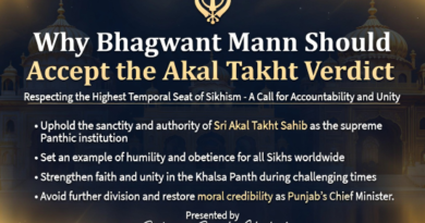 ਪੰਜਾਬ ਦੇ ਮੁੱਖ ਮੰਤਰੀ ਭਗਵੰਤ ਮਾਨ ਨੂੰ ਅਕਾਲ ਤਖ਼ਤ ਦੇ ਫੈਸਲੇ ਨੂੰ ਕਿਉਂ ਸਵੀਕਾਰ ਕਰਨਾ ਚਾਹੀਦਾ ਹੈ ?