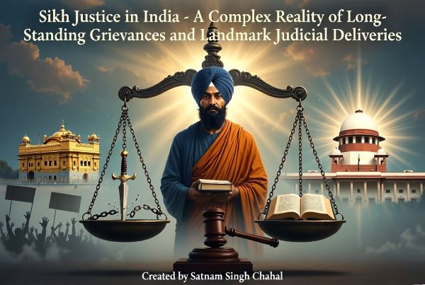 ਭਾਰਤ ਵਿੱਚ ਸਿੱਖ ਨਿਆਂ: ਲੰਬੇ ਸਮੇਂ ਤੋਂ ਚੱਲ ਰਹੀਆਂ ਸ਼ਿਕਾਇਤਾਂ ਅਤੇ ਇਤਿਹਾਸਕ ਨਿਆਂਇਕ ਕਾਰਵਾਈਆਂ ਦੀ ਇੱਕ ਗੁੰਝਲਦਾਰ ਹਕੀਕਤ – ਸਤਨਾਮ ਸਿੰਘ ਚਾਹਲ