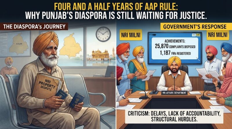 ‘ਆਪ’ ਦੇ ਸਾਢੇ ਚਾਰ ਸਾਲ ਦੇ ਰਾਜ: ਪੰਜਾਬ ਦਾ ਪ੍ਰਵਾਸੀ ਅਜੇ ਵੀ ਇਨਸਾਫ਼ ਦੀ ਉਡੀਕ ਕਿਉਂ ਕਰ ਰਿਹਾ ਹੈ – ਸਤਨਾਮ ਸਿੰਘ ਚਾਹਲ