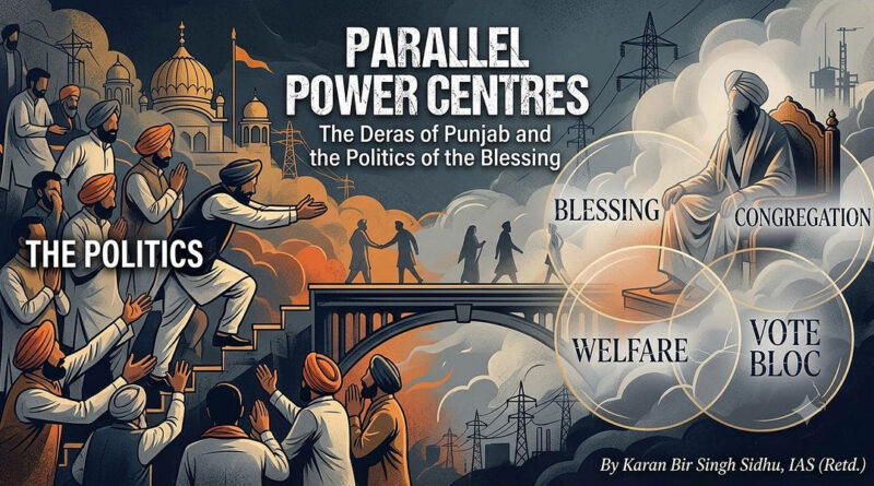 ਸਮਾਨਾਂਤਰ ਸ਼ਕਤੀ ਕੇਂਦਰ: ਪੰਜਾਬ ਦੇ ਡੇਰੇ ਅਤੇ ਅਸ਼ੀਰਵਾਦ ਦੀ ਰਾਜਨੀਤੀ – ਕੇਬੀਐਸ ਸਿੱਧੂ ਆਈਏਐਸ ਸੇਵਾਮੁਕਤ