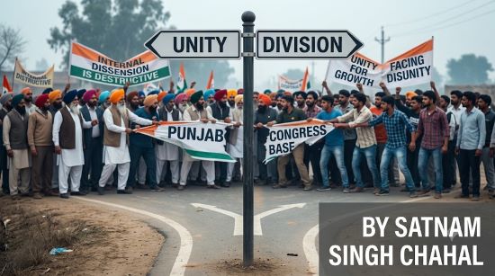 99 ਪੰਜਾਬ ਕਾਂਗਰਸ ਇੱਕ ਚੌਰਾਹੇ ‘ਤੇ: ਅੰਦਰੂਨੀ ਫੁੱਟ ਪਾਰਟੀ ਦੇ ਜ਼ਮੀਨੀ ਅਧਾਰ ਨੂੰ ਤਬਾਹ ਕਰਨ ਦੀ ਧਮਕੀ