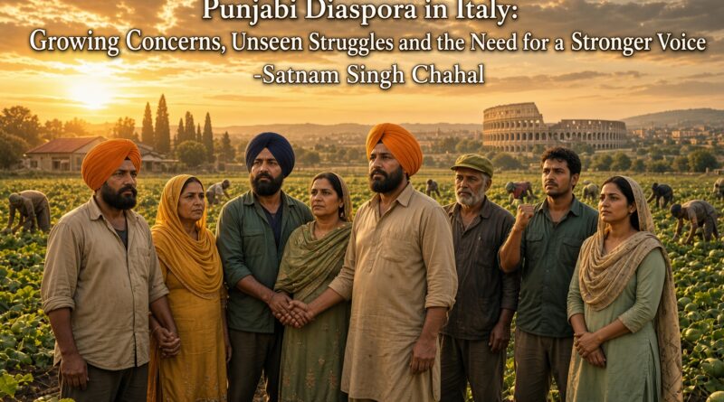 ਇਟਲੀ ਵਿੱਚ ਪੰਜਾਬੀ ਪ੍ਰਵਾਸੀ: ਵਧਦੀਆਂ ਚਿੰਤਾਵਾਂ, ਅਣਦੇਖੇ ਸੰਘਰਸ਼ ਅਤੇ ਇੱਕ ਮਜ਼ਬੂਤ ​​ਆਵਾਜ਼ ਦੀ ਲੋੜ – ਸਤਨਾਮ ਸਿੰਘ ਚਾਹਲ