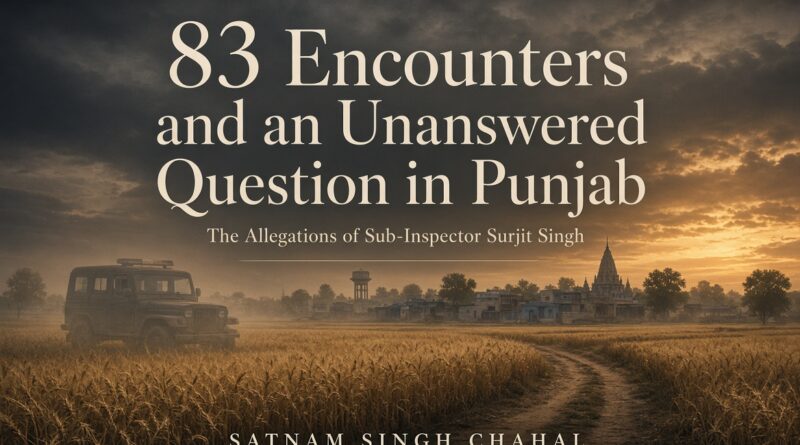 83 ਮੁਕਾਬਲੇ ਅਤੇ ਪੰਜਾਬ ਦਾ ਅਣਸੁਲਝਿਆ ਸਵਾਲ — ਸਬ-ਇੰਸਪੈਕਟਰ ਸੁਰਜੀਤ ਸਿੰਘ ਦੇ ਦਾਅਵਿਆਂ ਦੀ ਕਹਾਣੀ