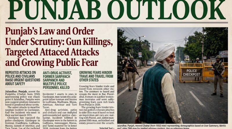 2026 ਦੀਆਂ ਲਗਾਤਾਰ ਵਾਰਦਾਤਾਂ ਨੇ ਪੁਲਿਸ ਦੀ ਕਾਰਗੁਜ਼ਾਰੀ, ਲੋਕਾਂ ਦੀ ਸੁਰੱਖਿਆ ਅਤੇ ਸਰਕਾਰ ਦੀ ਜਵਾਬਦੇਹੀ ’ਤੇ ਖੜ੍ਹੇ ਕੀਤੇ ਸਵਾਲ